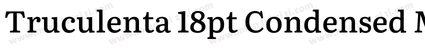 Truculenta 18pt Condensed Medium字体转换